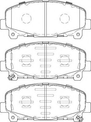 NECTO FD7460A Тормозные колодки NECTO для HONDA