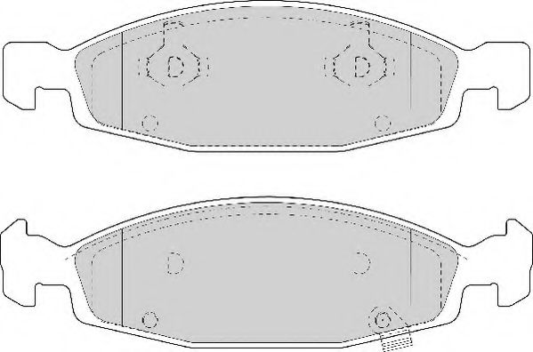 NECTO FD6953A Тормозные колодки NECTO для JEEP