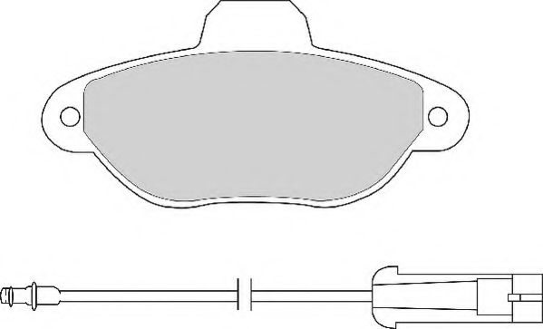 NECTO FD6504N Тормозные колодки NECTO для LANCIA