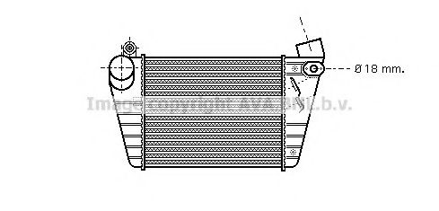 AVA QUALITY COOLING AI4185 Интеркулер для VOLKSWAGEN