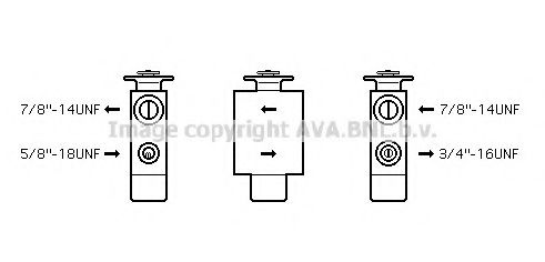 AVA QUALITY COOLING BW1093 Пневматический клапан кондиционера для BMW