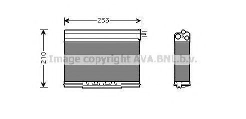 AVA QUALITY COOLING BW6261 Радиатор печки для BMW X5