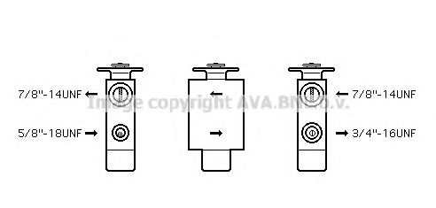 AVA QUALITY COOLING CN1223 Пневматический клапан кондиционера AVA QUALITY COOLING 
