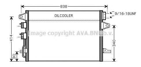 AVA QUALITY COOLING CR5088 Радиатор кондиционера для DODGE