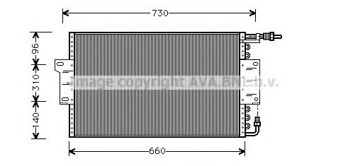 AVA QUALITY COOLING CT5010 Радиатор кондиционера для BUICK