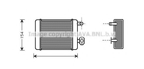 AVA QUALITY COOLING DN6071 Радиатор печки AVA QUALITY COOLING 