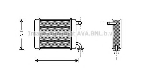 AVA QUALITY COOLING DN6072 Радиатор печки AVA QUALITY COOLING 