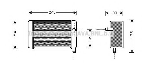 AVA QUALITY COOLING DN6073 Радиатор печки AVA QUALITY COOLING 