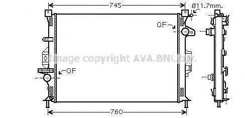 AVA QUALITY COOLING FD2422 Крышка радиатора для VOLVO XC70