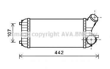 AVA QUALITY COOLING FD4472 Интеркулер для FORD