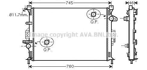 AVA QUALITY COOLING FDA2421 Крышка радиатора для FORD GRAND C-MAX