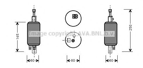 AVA QUALITY COOLING FTD029 Осушитель кондиционера для FIAT CROMA