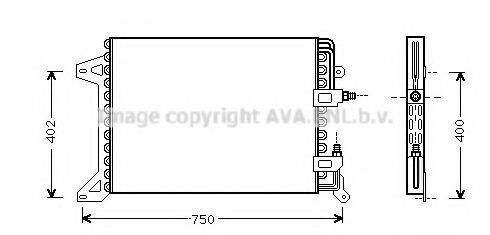 AVA QUALITY COOLING IV5034 Радиатор кондиционера для IVECO