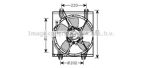AVA QUALITY COOLING MT7526 Вентилятор системы охлаждения двигателя для MITSUBISHI