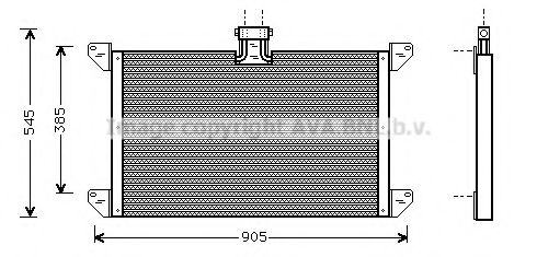 AVA QUALITY COOLING SC5008 Радиатор кондиционера для SCANIA