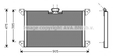 AVA QUALITY COOLING SC5009 Радиатор кондиционера для SCANIA