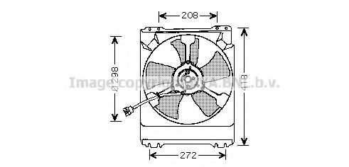 AVA QUALITY COOLING SU7501 Вентилятор системы охлаждения двигателя для SUBARU