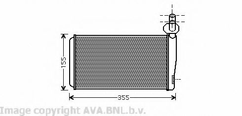 AVA QUALITY COOLING VW6259 Радиатор печки для VOLKSWAGEN CARAVELLE