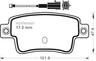 MGA 1012 Тормозные колодки MGA для FIAT