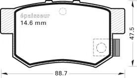 MGA 380 Тормозные колодки MGA для FIAT