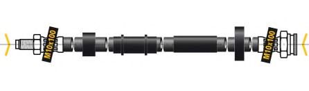 MGA F5457 Тормозной шланг для FIAT IDEA (350) 1.3 JTD