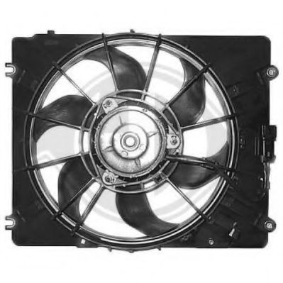 DIEDERICHS 5240102 Вентилятор системы охлаждения двигателя для HONDA