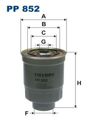 FILTRON PP852 Топливный фильтр для DAIHATSU
