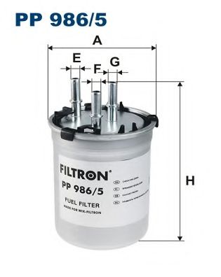 FILTRON PP9865 Топливный фильтр для AUDI A1