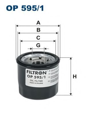 FILTRON OP5951 Масляный фильтр FILTRON для MAZDA