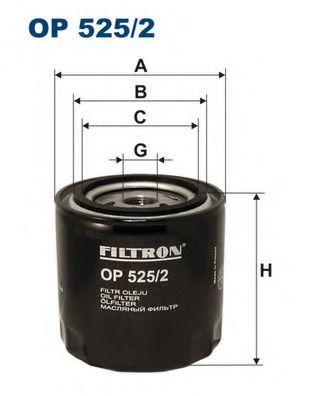 FILTRON OP5252 Масляный фильтр FILTRON для SKODA