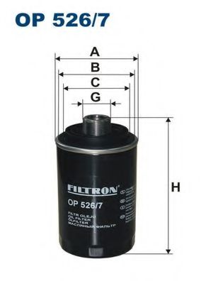 FILTRON OP5267 Масляный фильтр для AUDI Q3