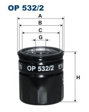 FILTRON OP5322 Масляный фильтр для SAAB