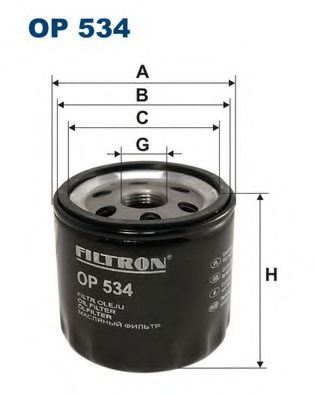 FILTRON OP534 Масляный фильтр для CHRYSLER SEBRING