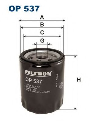 FILTRON OP537 Масляный фильтр для LANCIA DEDRA