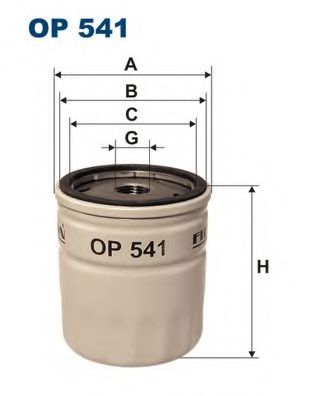 FILTRON OP541 Масляный фильтр для CHEVROLET