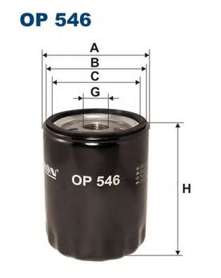 FILTRON OP546 Масляный фильтр для FORD COURIER