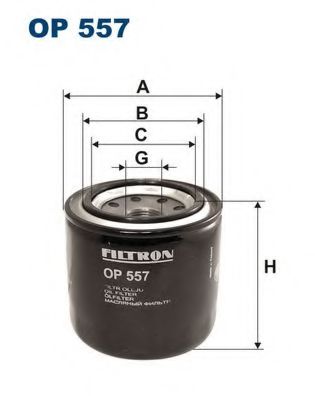 FILTRON OP557 Масляный фильтр для HONDA PRELUDE 5 (BB)
