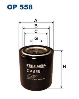 FILTRON OP558 Масляный фильтр для SUBARU IMPREZA
