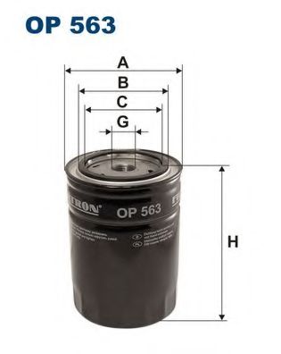 FILTRON OP563 Масляный фильтр для GAZ GAZELLE