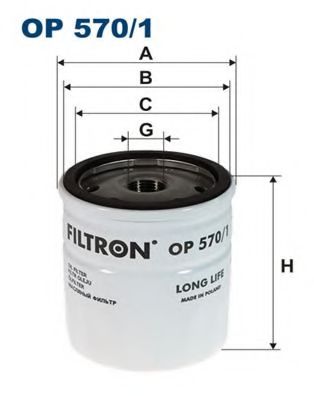 FILTRON OP5701 Масляный фильтр для SAAB