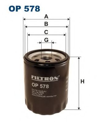 FILTRON OP578 Масляный фильтр для ALFA ROMEO 146