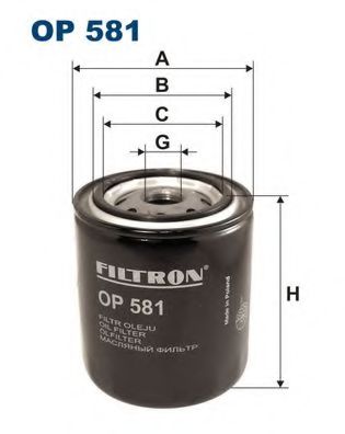 FILTRON OP581 Масляный фильтр для NISSAN SUNNY