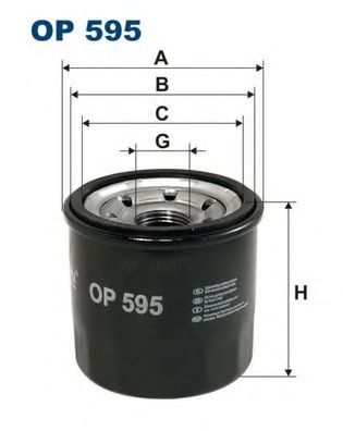 FILTRON OP595 Масляный фильтр для SUBARU LEGACY универсал (BC, BJF)