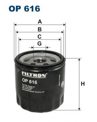 FILTRON OP616 Масляный фильтр для VOLKSWAGEN GOLF
