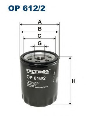 FILTRON OP6162 Масляный фильтр FILTRON для SEAT