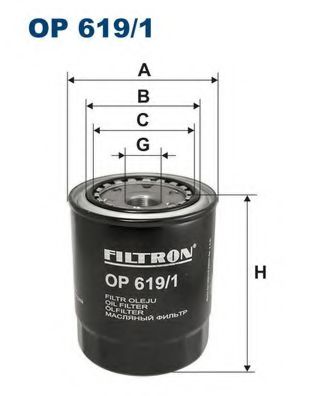 FILTRON OP6191 Масляный фильтр для TOYOTA HIACE