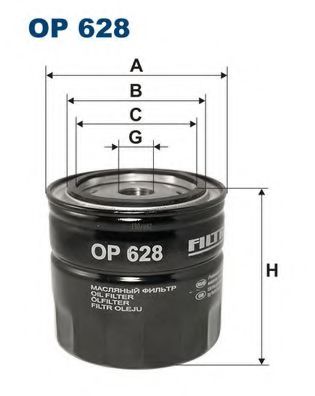 FILTRON OP628 Масляный фильтр для CHRYSLER GRAND VOYAGER