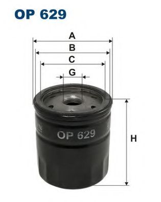 FILTRON OP629 Масляный фильтр для SAAB 900