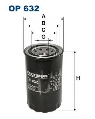 FILTRON OP632 Масляный фильтр FILTRON 