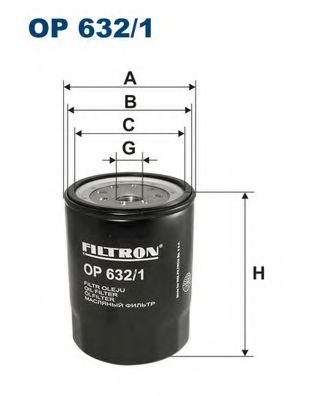 FILTRON OP6321 Масляный фильтр для KIA K2700